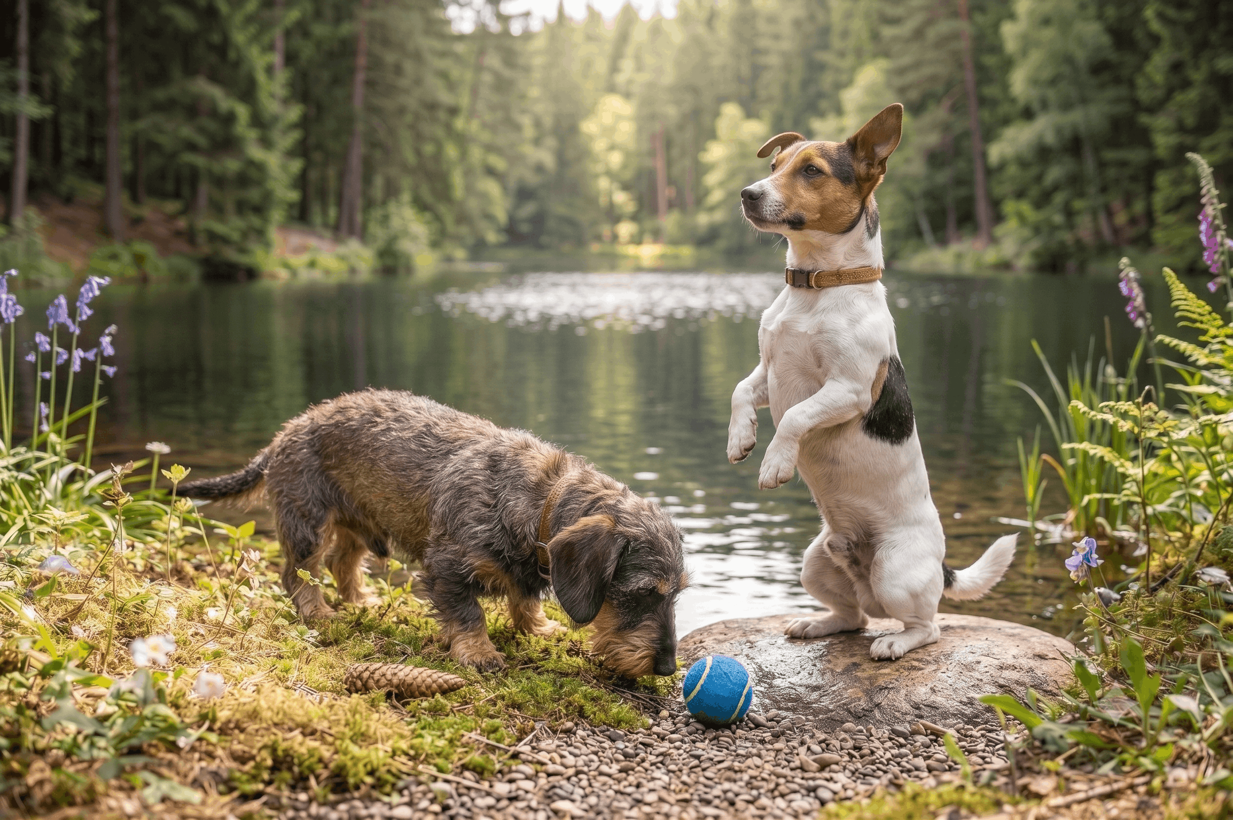 Stiller Waldsee bei Fürstenberg/Havel im Sommer